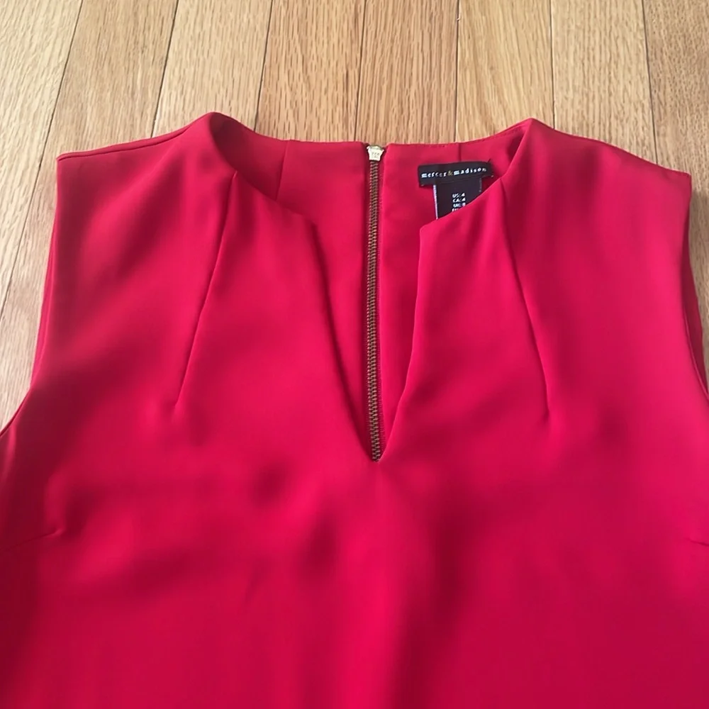 Red shift dress - Picture 2 of 7